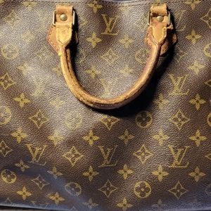 Louis Vuitton LV speedy 30 vi 881 duffel bag monogram canvas satchel